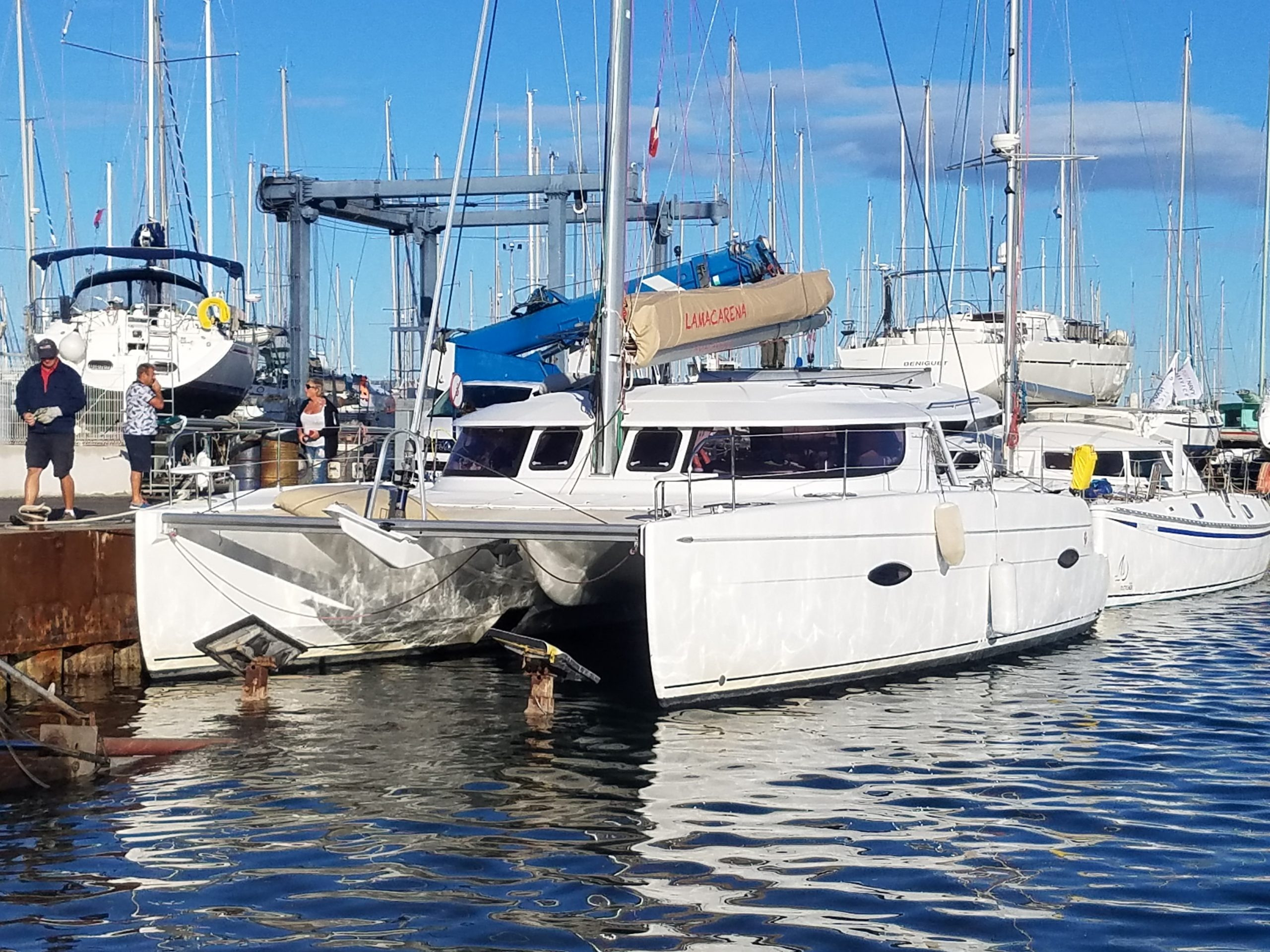 lipari 41 Port à sec Port Navy Service - Catamaran lipari 41