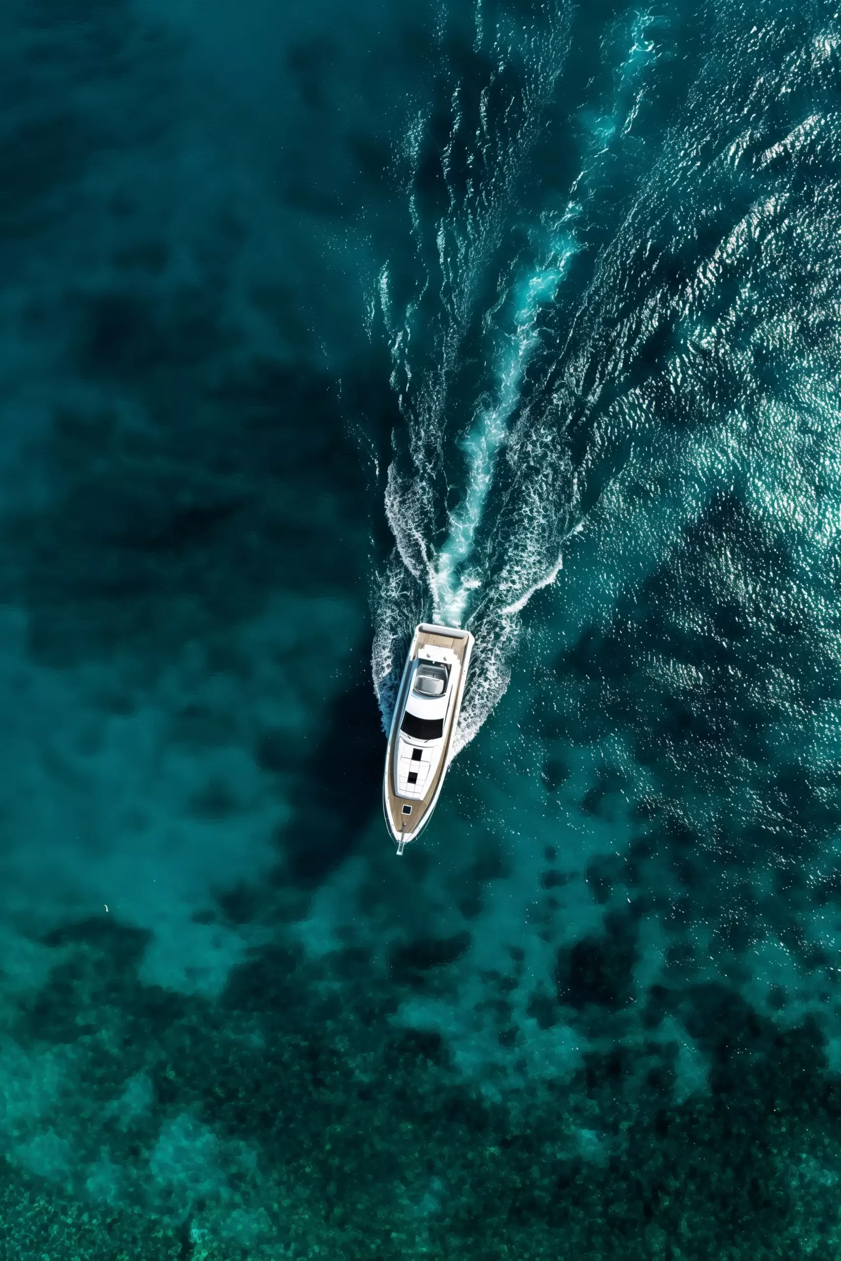 motor-yacht-sailing-in-the-sea-aerial-view-free-image